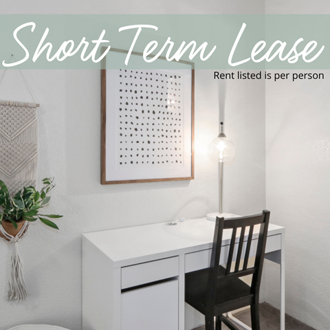 Floor plan for 1 bed, 1 bath